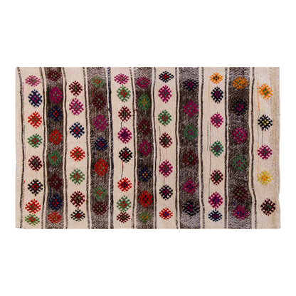 Vintage Turkish Rug, 2.1 x 3.8 ft, 64 x 112 cm