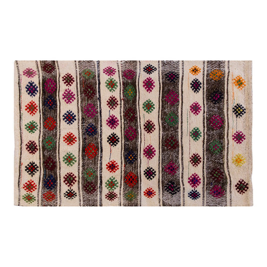 Vintage Turkish Rug, 2.1 x 3.8 ft, 64 x 112 cm