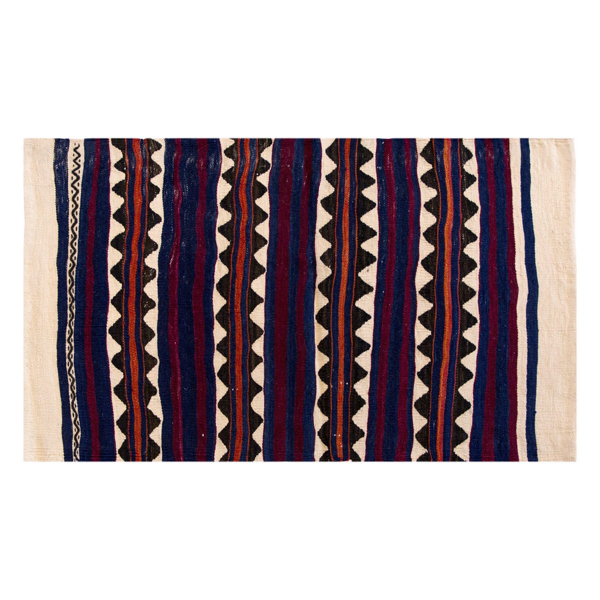 Vintage Turkish Rug, 2.1 x 3.8 ft, 65 x 112 cm