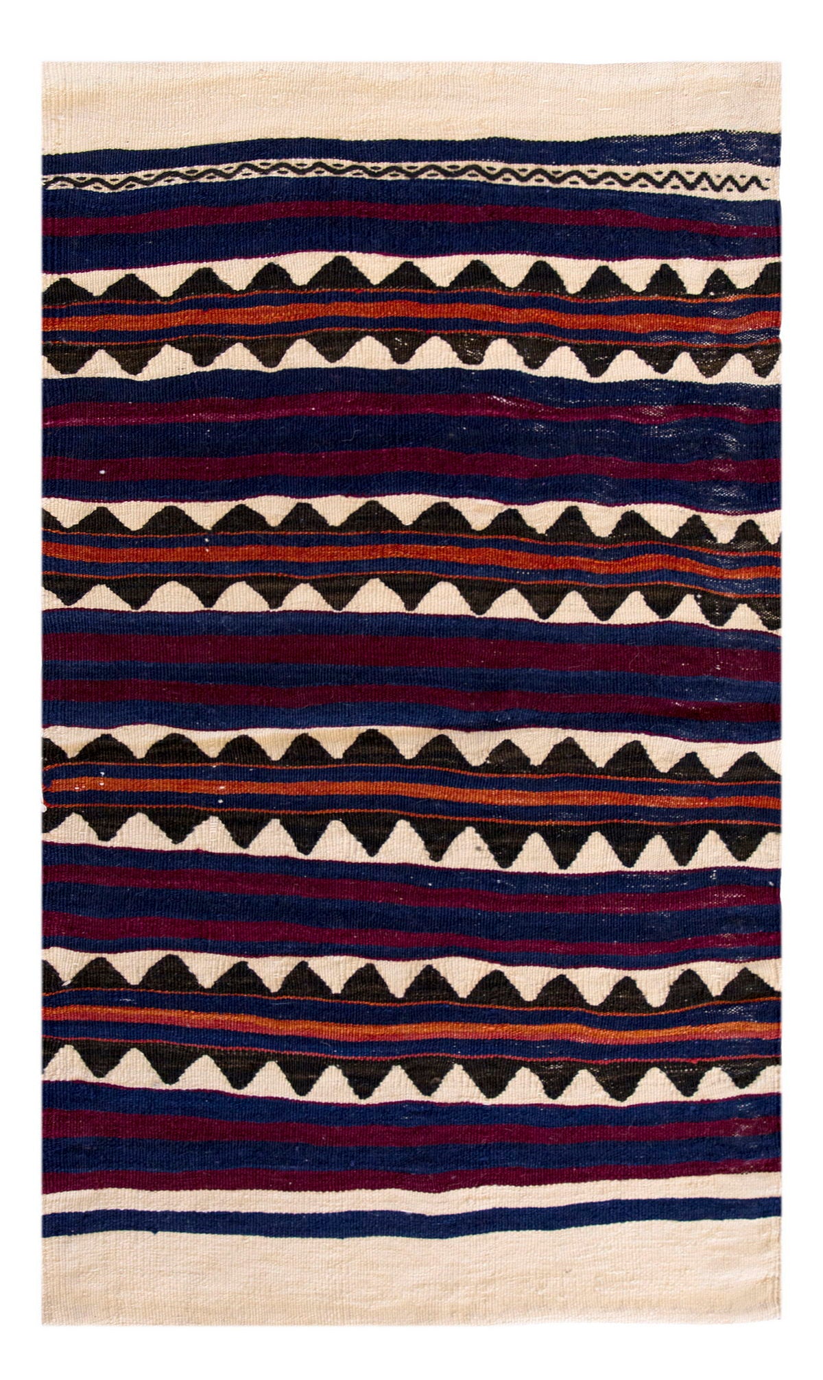 Vintage Turkish Rug, 2.1 x 3.8 ft, 65 x 112 cm