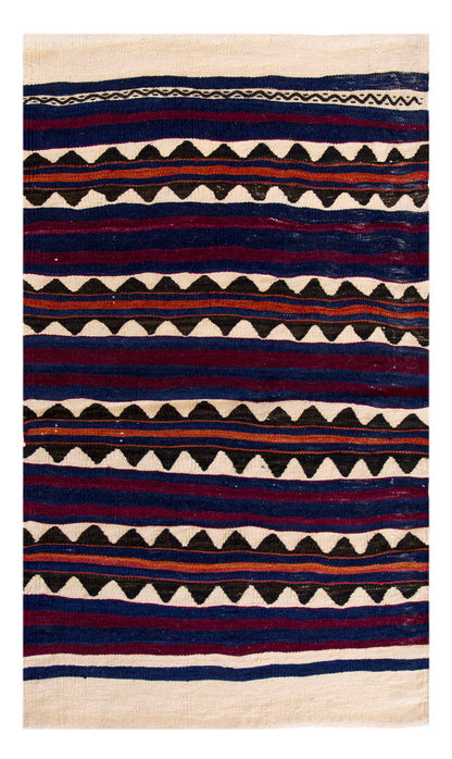 Vintage Turkish Rug, 2.1 x 3.8 ft, 65 x 112 cm