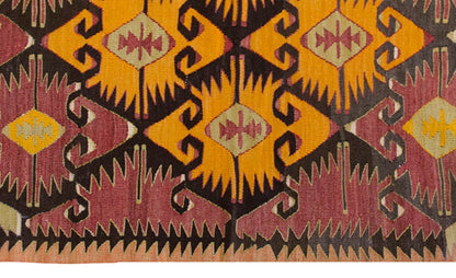 Vintage Turkish Rug, 2.10 x 3.4 ft Rug, 87 x 104 cm