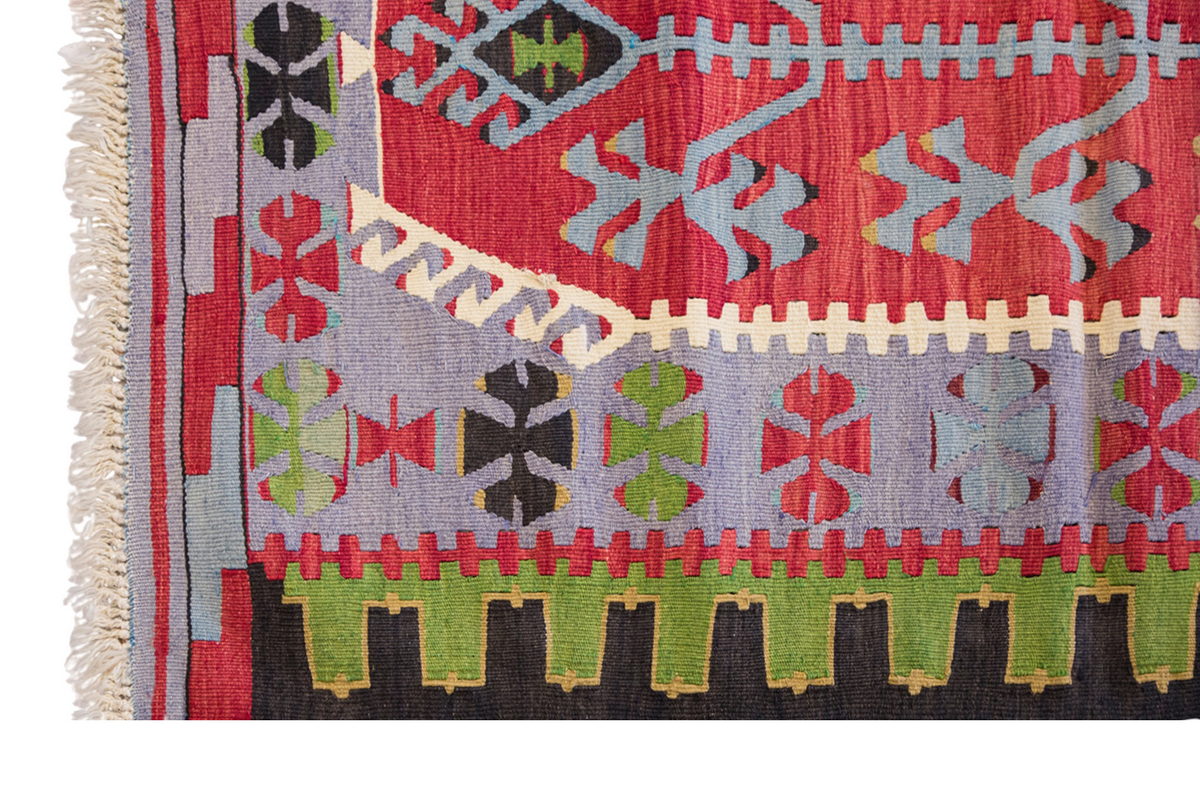 Vintage Turkish Rug, 2.10 x 4.2 ft, 87 x 127 cm