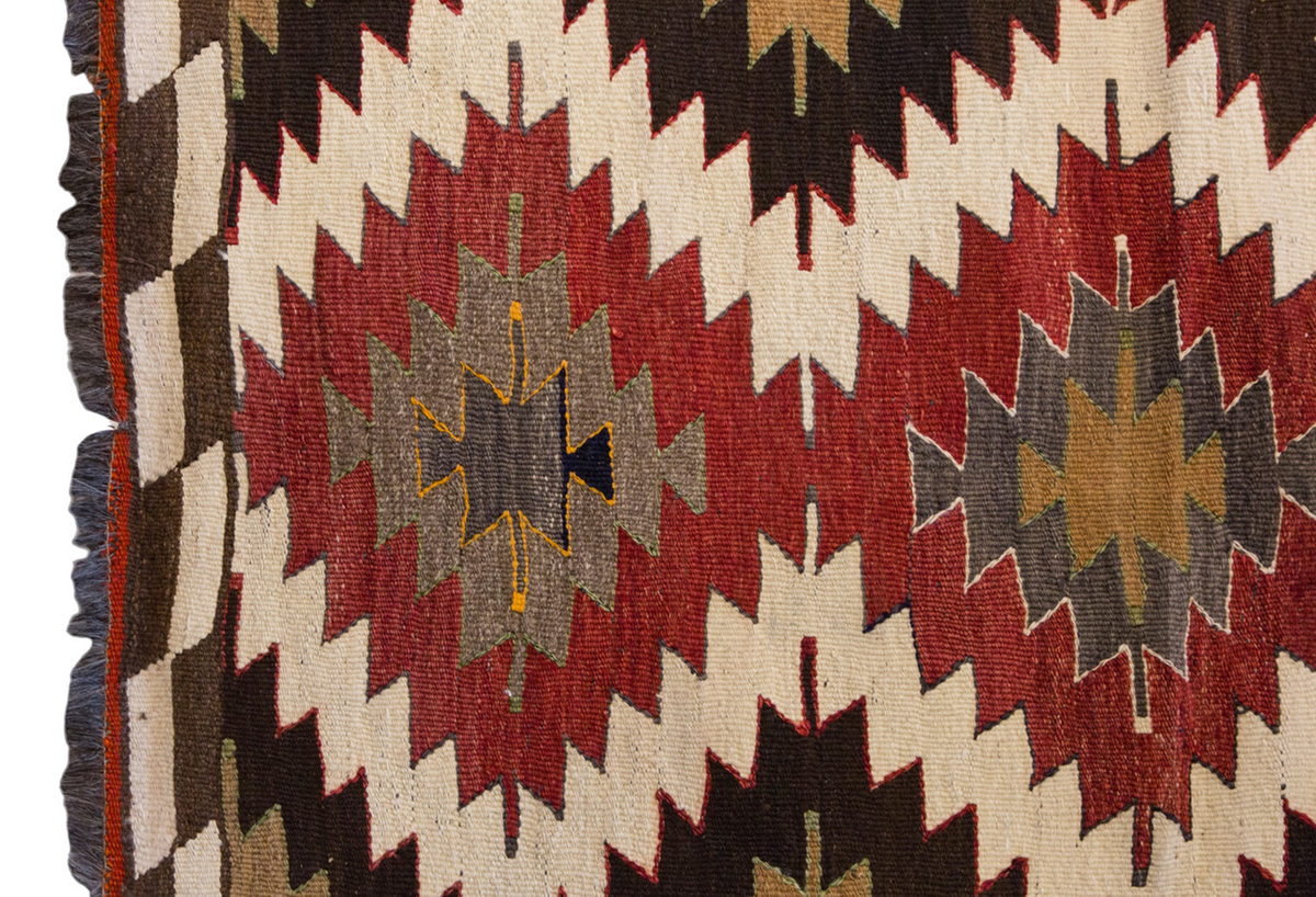 Vintage Turkish Rug, 2.10 x 4 ft Rug, 87 x 124 cm