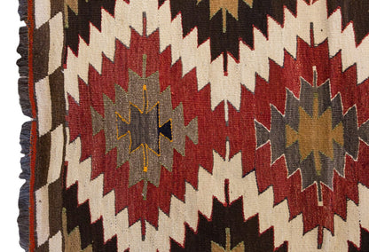 Vintage Turkish Rug, 2.10 x 4 ft Rug, 87 x 124 cm