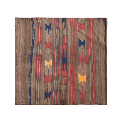 Vintage Turkish Rug, 2.11 x 2.11 ft Rug, 91 x 91 cm