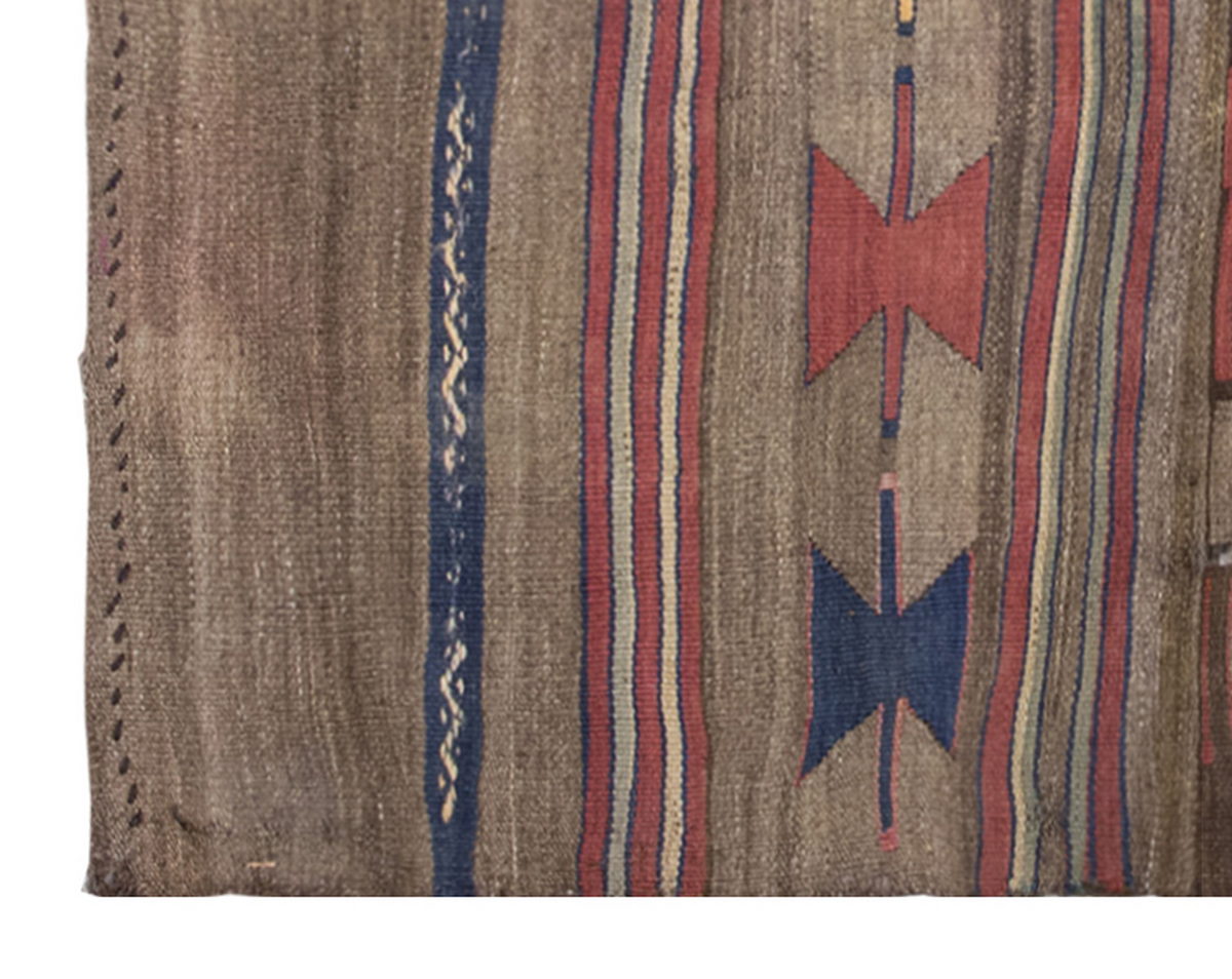 Vintage Turkish Rug, 2.11 x 2.11 ft Rug, 91 x 91 cm