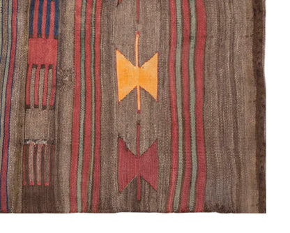 Vintage Turkish Rug, 2.11 x 2.11 ft Rug, 91 x 91 cm