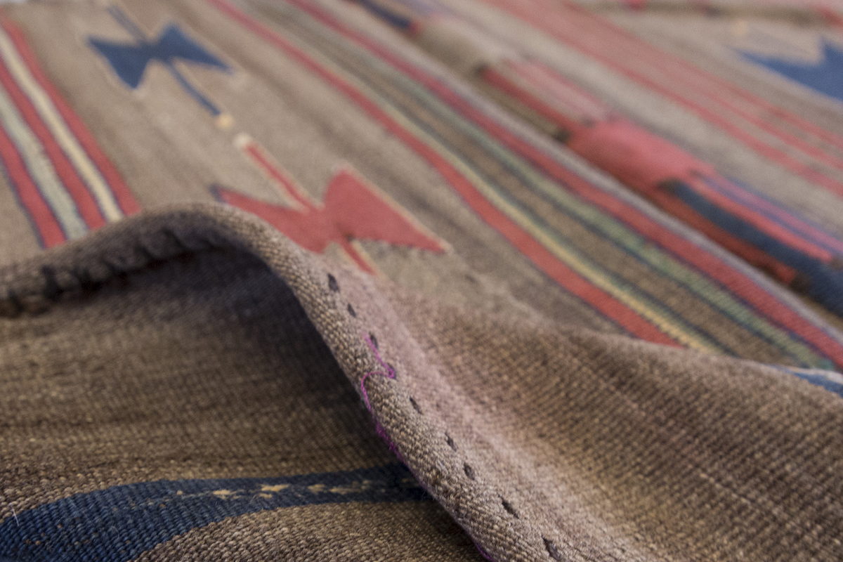 Vintage Turkish Rug, 2.11 x 2.11 ft Rug, 91 x 91 cm