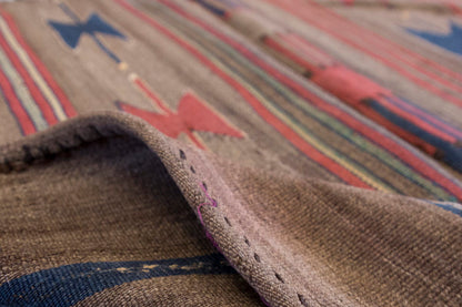 Vintage Turkish Rug, 2.11 x 2.11 ft Rug, 91 x 91 cm