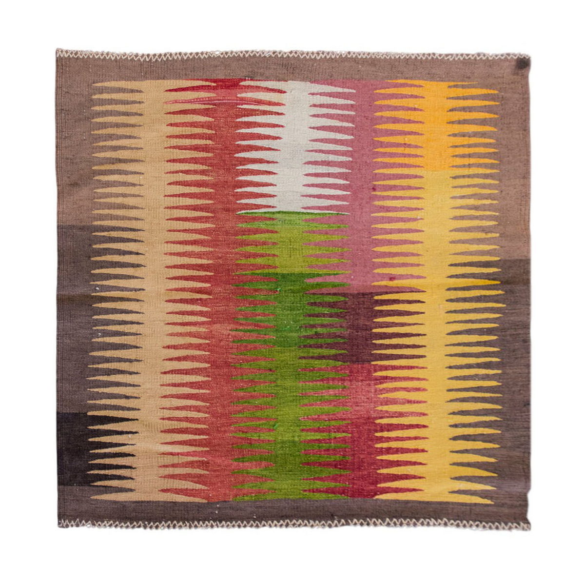 Vintage Turkish Rug, 2.11 x 3 ft Rug, 91 x 93 cm