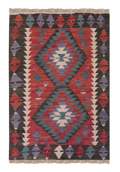 Vintage Turkish Rug, 2.11 x 4.1 ft Rug, 90 x 125 cm