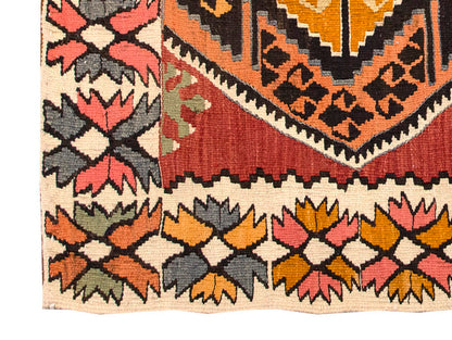Vintage Turkish Rug, 2.11 x 4.10 ft, 90 x 148 cm