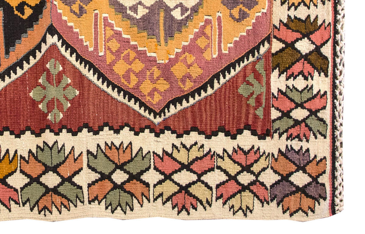 Vintage Turkish Rug, 2.11 x 4.10 ft, 90 x 148 cm
