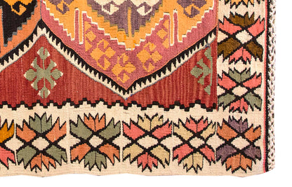 Vintage Turkish Rug, 2.11 x 4.10 ft, 90 x 148 cm