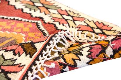Vintage Turkish Rug, 2.11 x 4.10 ft, 90 x 148 cm