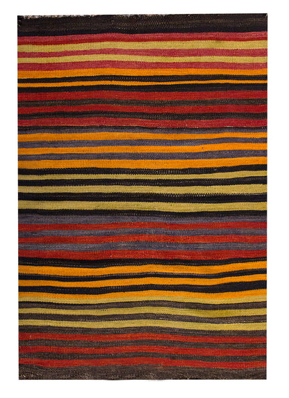 Vintage Turkish Rug, 2.11 x 4.6 ft Rug, 89 x 138 cm