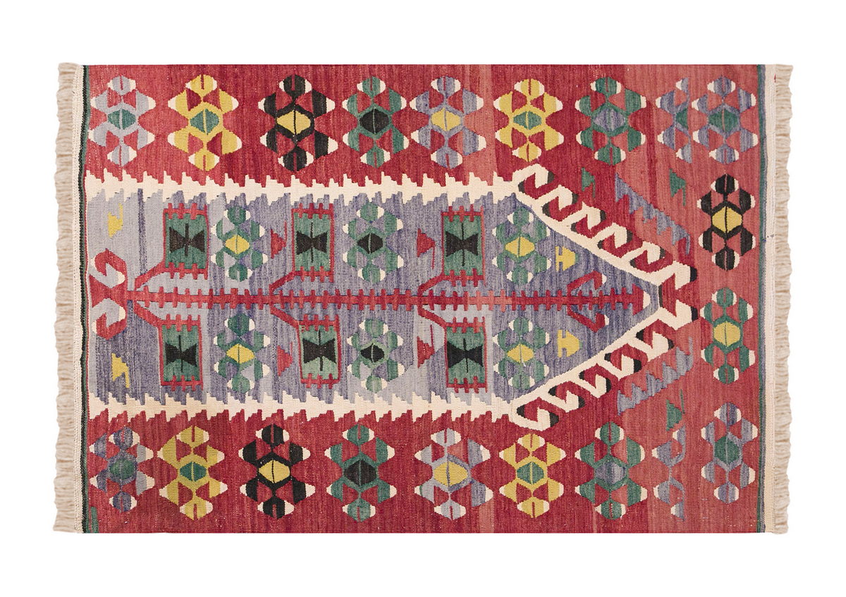 Vintage Turkish Rug, 2.11 x 4.6 ft Rug, 89 x 139 cm