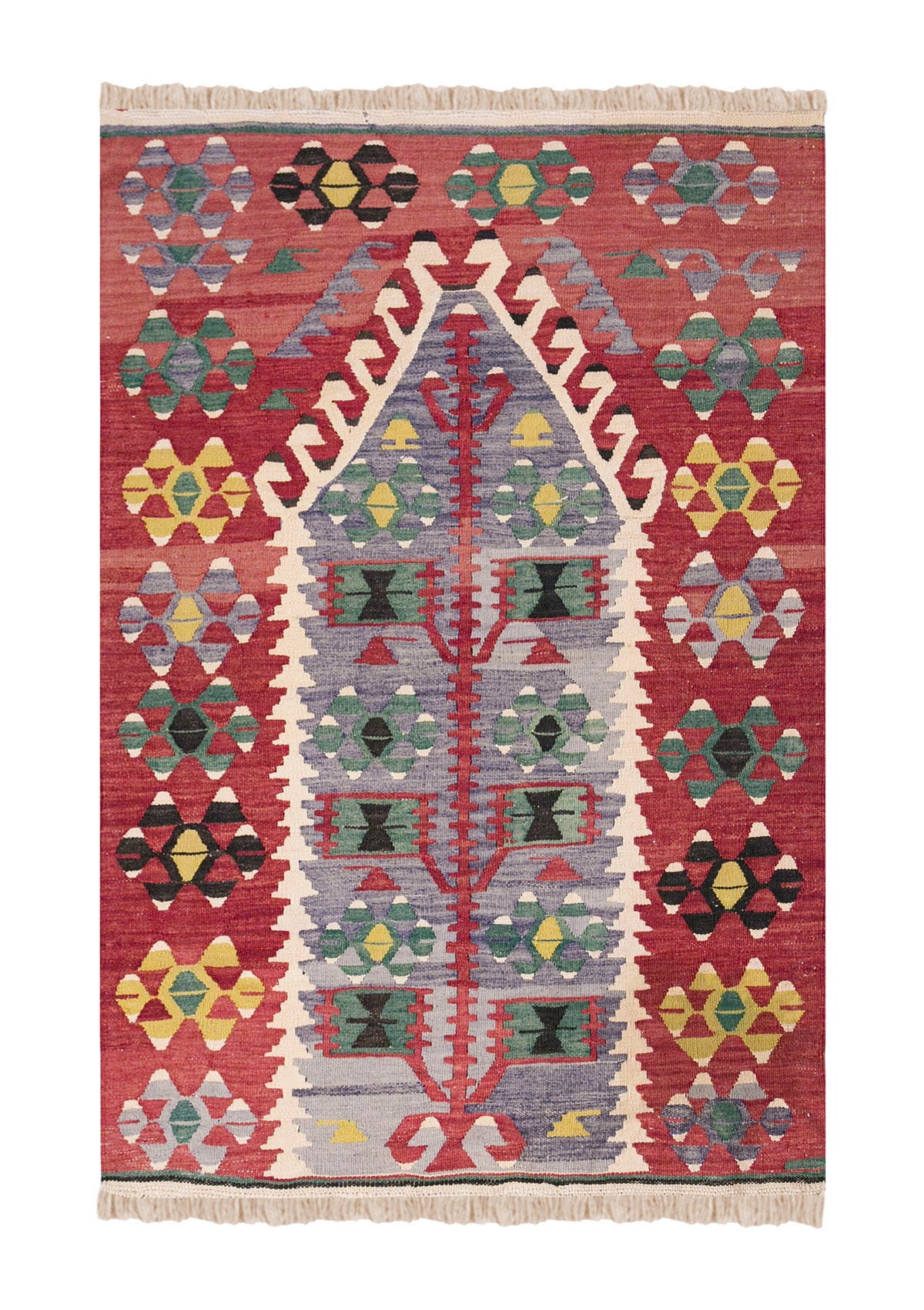 Vintage Turkish Rug, 2.11 x 4.6 ft Rug, 89 x 139 cm