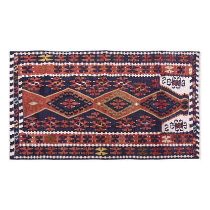 Vintage Turkish Rug, 2.11 x 4.6 ft Rug, 90 x 139 cm