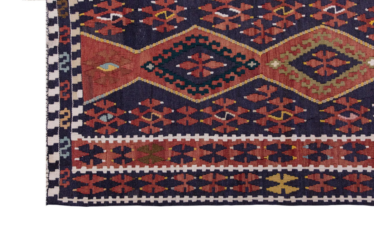 Vintage Turkish Rug, 2.11 x 4.6 ft Rug, 90 x 139 cm