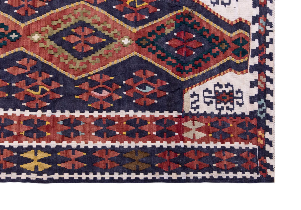 Vintage Turkish Rug, 2.11 x 4.6 ft Rug, 90 x 139 cm