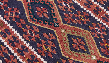 Vintage Turkish Rug, 2.11 x 4.6 ft Rug, 90 x 139 cm