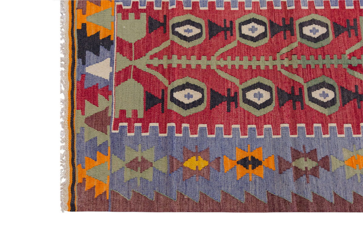 Vintage Turkish Rug, 2.11 x 4.7 ft Rug, 89 x 140 cm