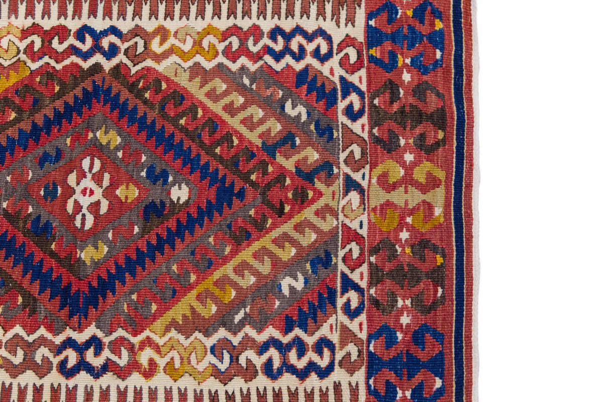 Vintage Turkish Rug, 2.11 x 4 ft Rug, 90 x 123 cm