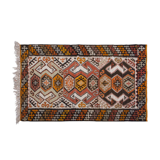 Vintage Turkish Rug, 2.11 x 5 ft Rug, 90 x 153 cm
