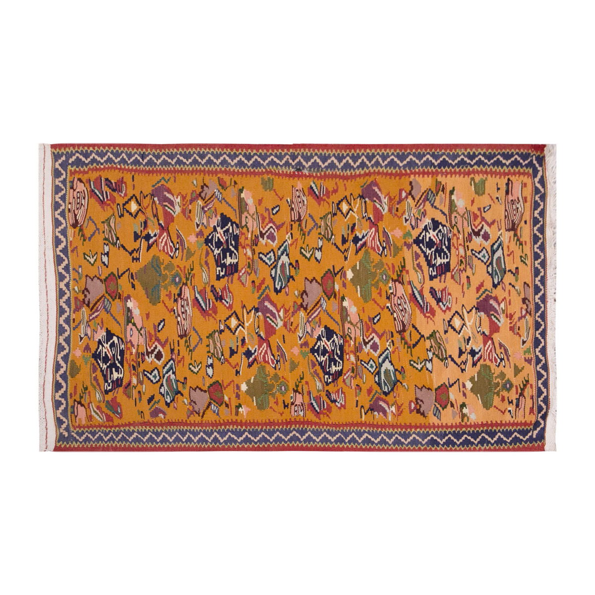 Vintage Turkish Rug, 2.2 x 3.3 ft Rug, 67 x 100 cm