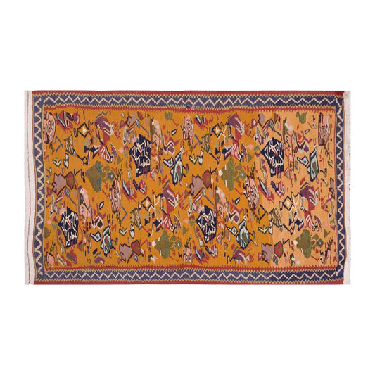Vintage Turkish Rug, 2.2 x 3.3 ft Rug, 67 x 100 cm