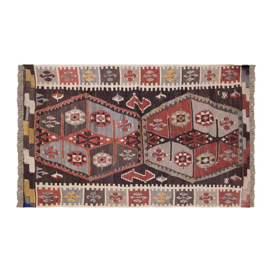 Vintage Turkish Rug, 2.4 x 4.2 ft Rug, 72 x 127 cm