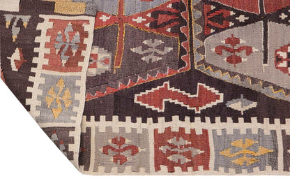 Vintage Turkish Rug, 2.4 x 4.2 ft Rug, 72 x 127 cm