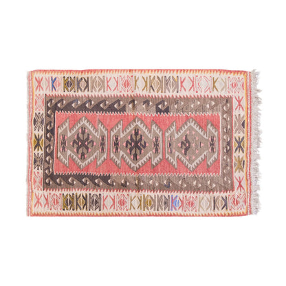 Vintage Turkish Rug, 2.5 x 3.11 ft, 74 x 120 cm