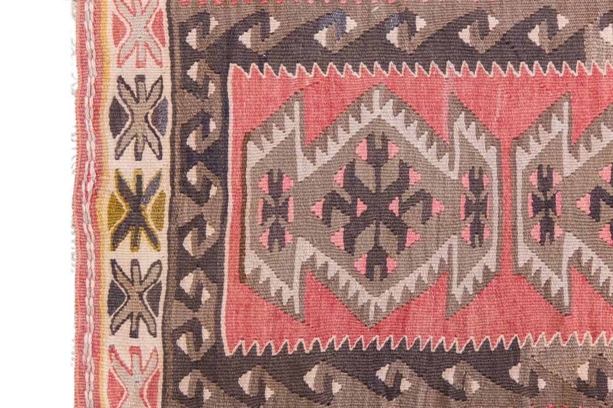 Vintage Turkish Rug, 2.5 x 3.11 ft, 74 x 120 cm