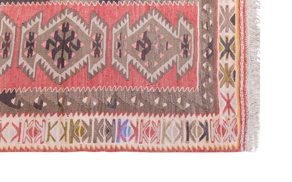 Vintage Turkish Rug, 2.5 x 3.11 ft, 74 x 120 cm