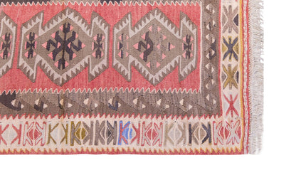 Vintage Turkish Rug, 2.5 x 3.11 ft, 74 x 120 cm