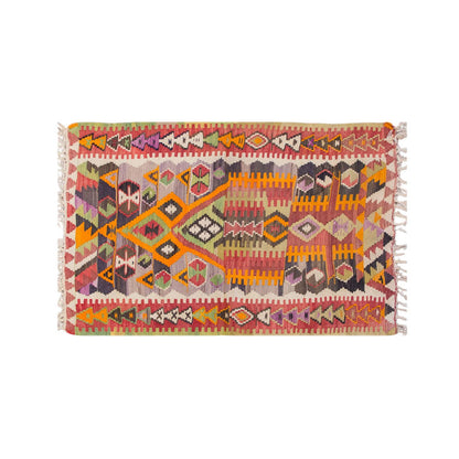 Vintage Turkish Rug, 2.5 x 3.11 ft Rug, 76 x 120 cm