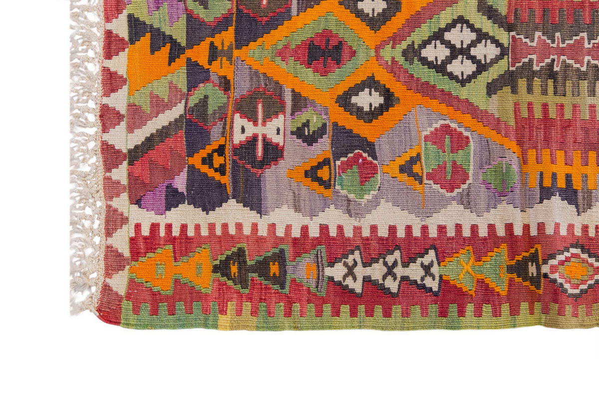Vintage Turkish Rug, 2.5 x 3.11 ft Rug, 76 x 120 cm