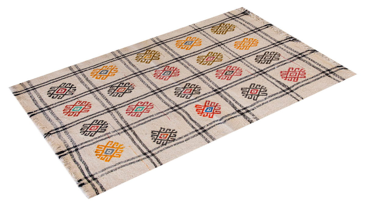 Vintage Turkish Rug, 2.5 x 3.6 ft, 75 x 107 cm