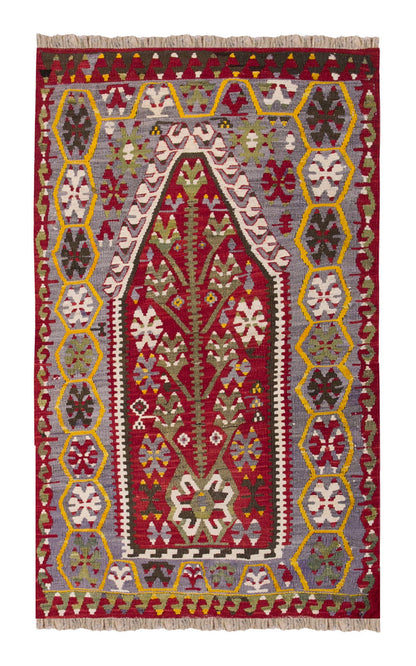 Vintage Turkish Rug, 2.5 x 4.1 ft Rug, 74 x 125 cm
