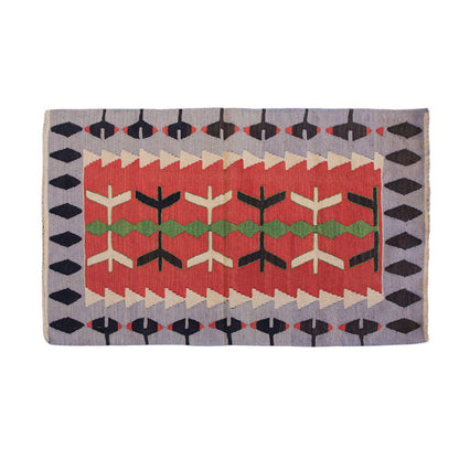 Vintage Turkish Rug, 2.5 x 4 ft Rug, 75 x 122 cm
