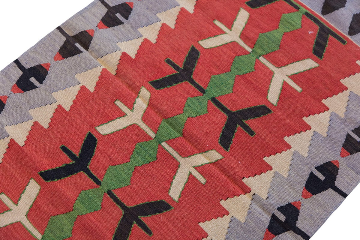 Vintage Turkish Rug, 2.5 x 4 ft Rug, 75 x 122 cm