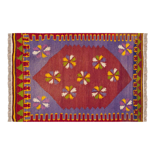 Vintage Turkish Rug, 2.6 x 3.10 ft Rug, 78  x 118 cm