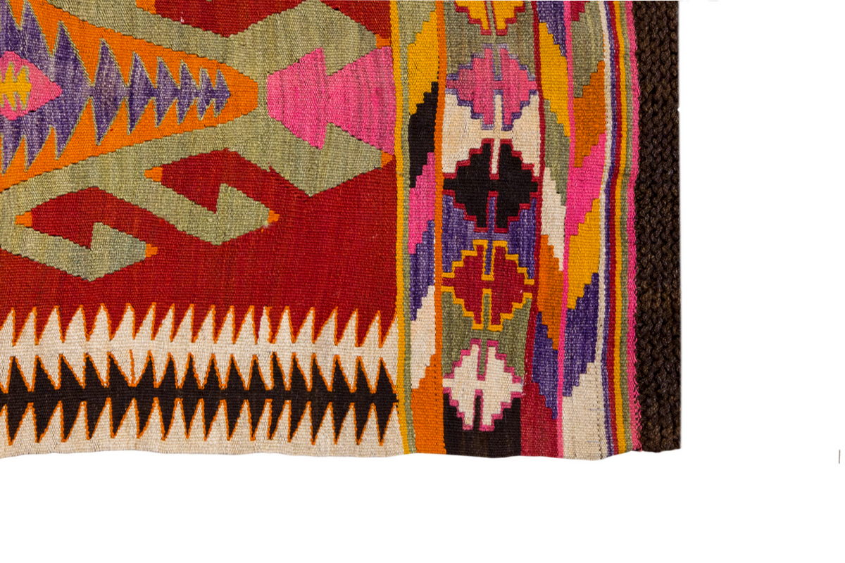 Vintage Turkish Rug, 2.6 x 3.9 ft Rug, 77 x 115 cm