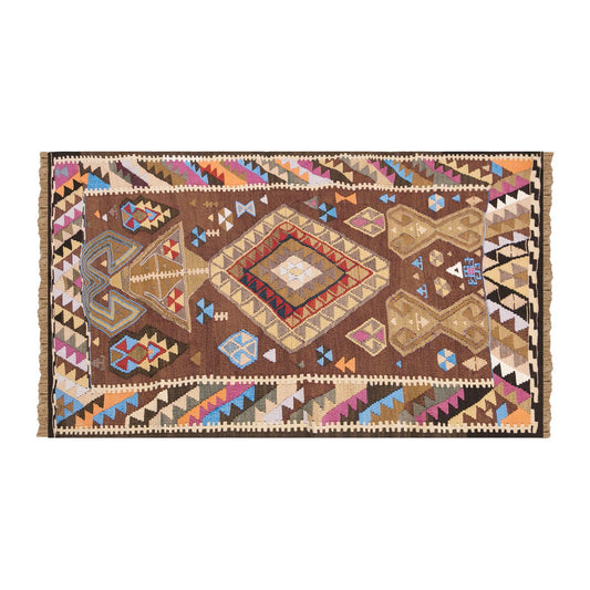 Vintage Turkish Rug, 2.6 x 4.5 ft Rug, 78 x 137 cm