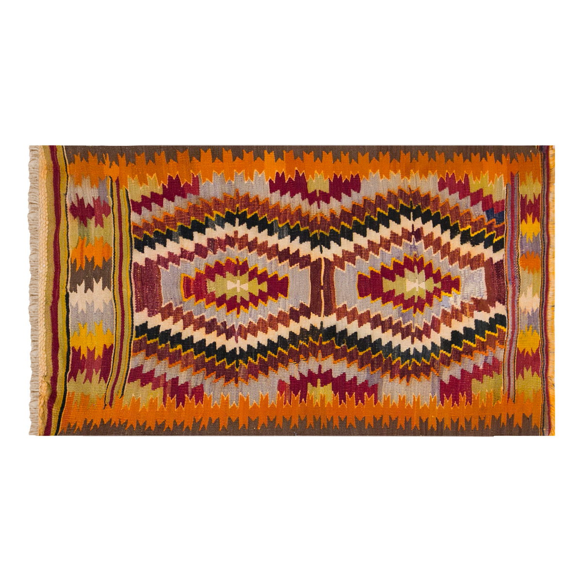 Vintage Turkish Rug, 2.7 x 3.11 ft Rug, 80 x 120 cm