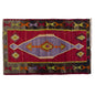 Vintage Turkish Rug, 2.7 x 4.11 ft Rug, 80 x 150 cm