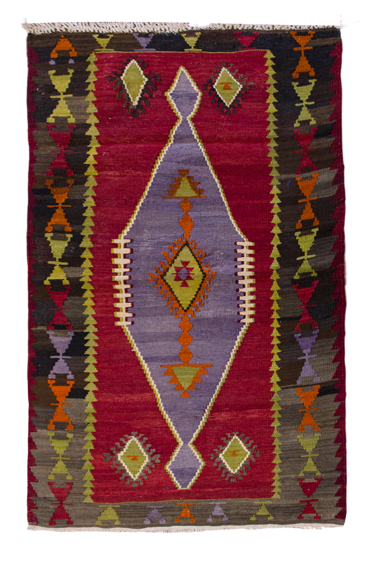 Vintage Turkish Rug, 2.7 x 4.11 ft Rug, 80 x 150 cm